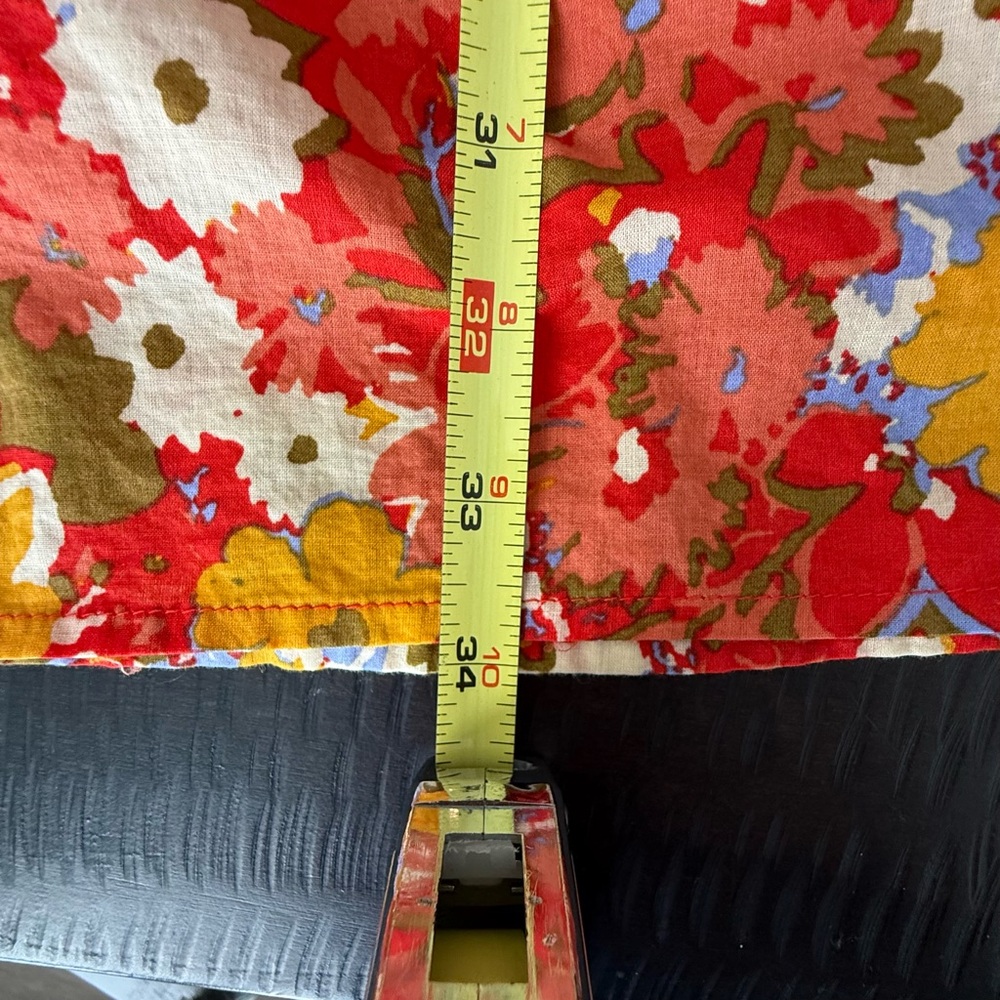 Loft Red Floral Mini Dress-Adjustable Straps-Lined-Women’s Size Medium EUC - Picture 13 of 13